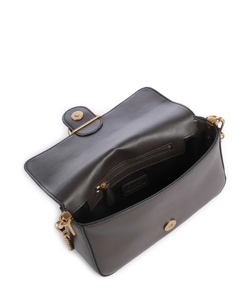 Pinko Love One Mini Slouchy Bandolera marrone marasca/antique gold