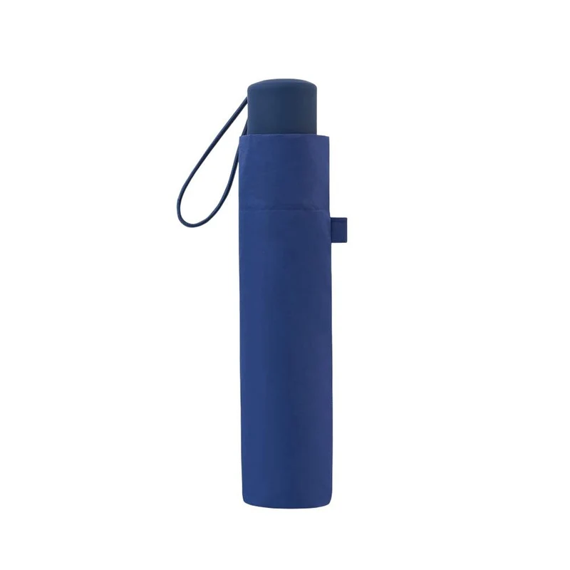 Paraguas Plegable Manual C-Collection Azul Compacto y Resistente