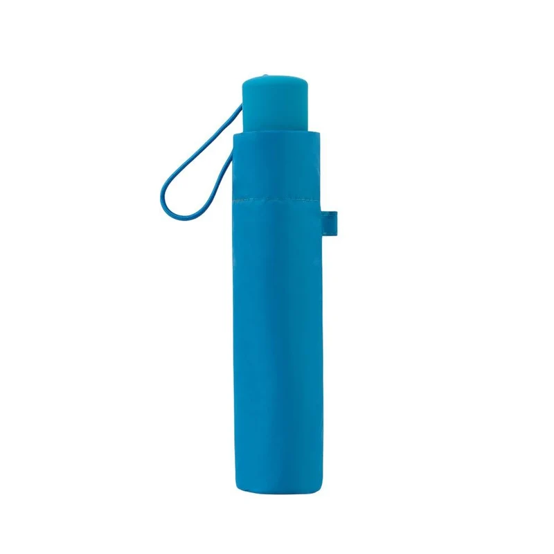 Paraguas Plegable Manual C-Collection Azul Pitufo Compacto y Resistente