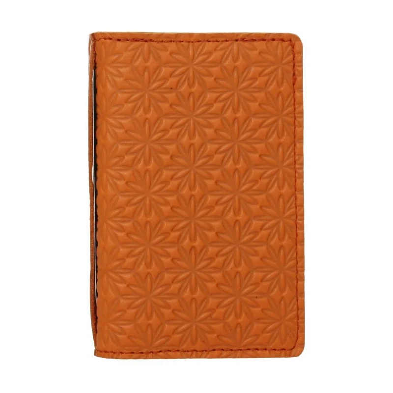 Tarjetero de Piel Minimalista Naranja