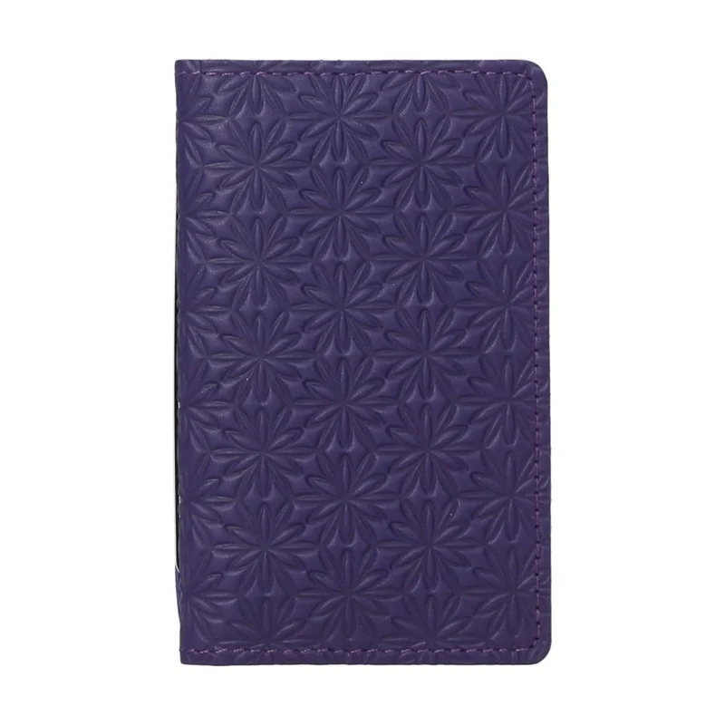 Tarjetero de Piel Minimalista Morado