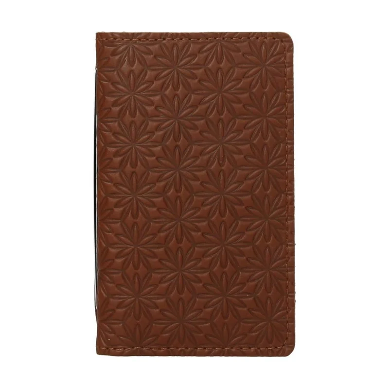 Tarjetero de Piel Minimalista Marrón