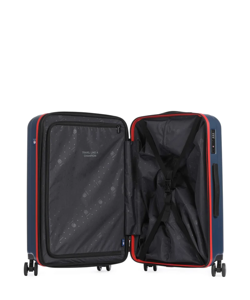 Travelite NFL Maleta con 4 ruedas new england patriots