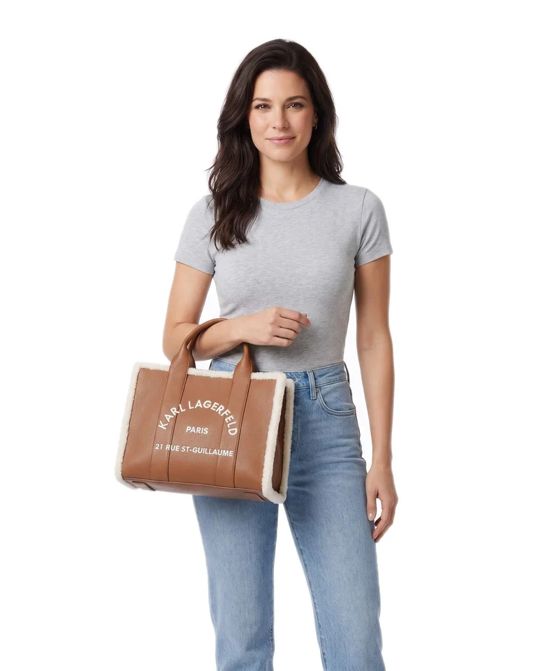 Karl Lagerfeld K/Rue St Guillaume Medium Bolso de mano dark tan