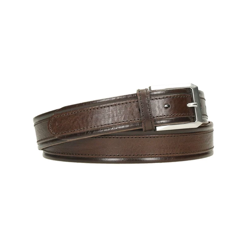 Cinturón de Piel Hombre Marrón Chocolate 35 mm Fabricado en España