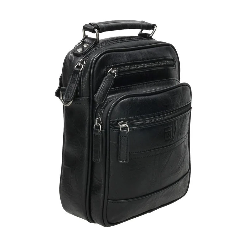 Bolso Bandolera Matties Nappa Negro con Asa de Mano