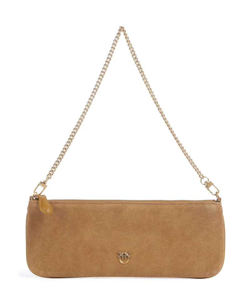 Pinko Flat Horizontal Bolso de hombro marrone dorato/antique gold
