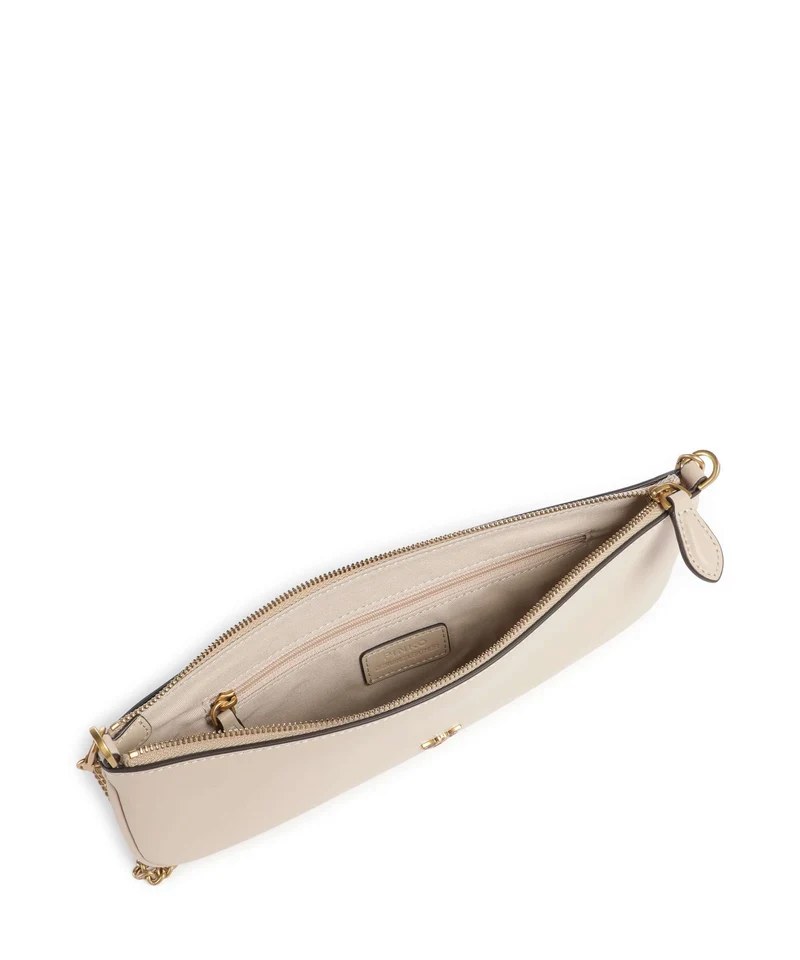 Pinko Flat Horizontal Bolso de hombro beige/grigio fumo/antique gold