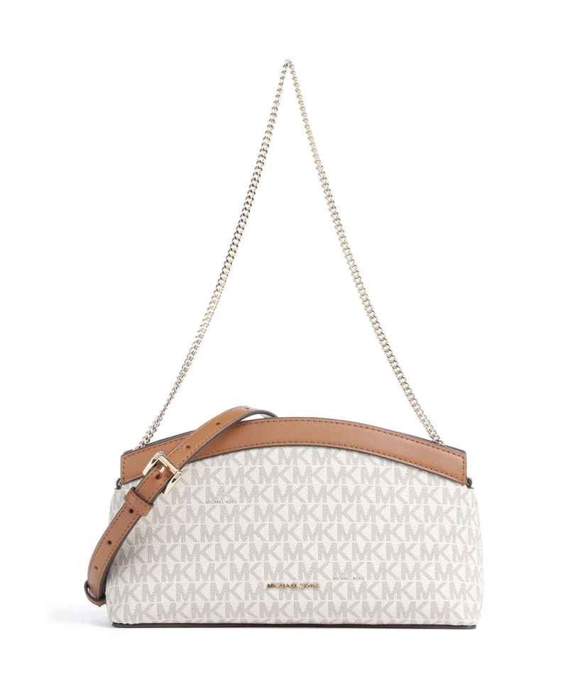 Michael Kors Athena Small Bolso de hombro vanilla/acorn