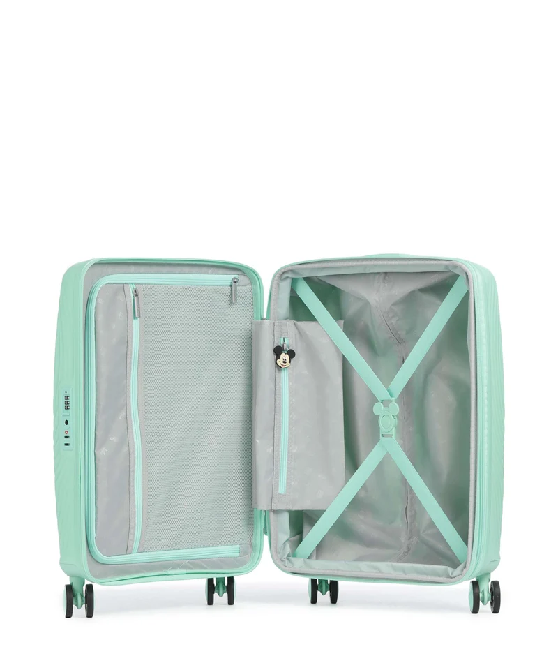 American Tourister Mickey Magic Maleta con 4 ruedas mickey jelly mint