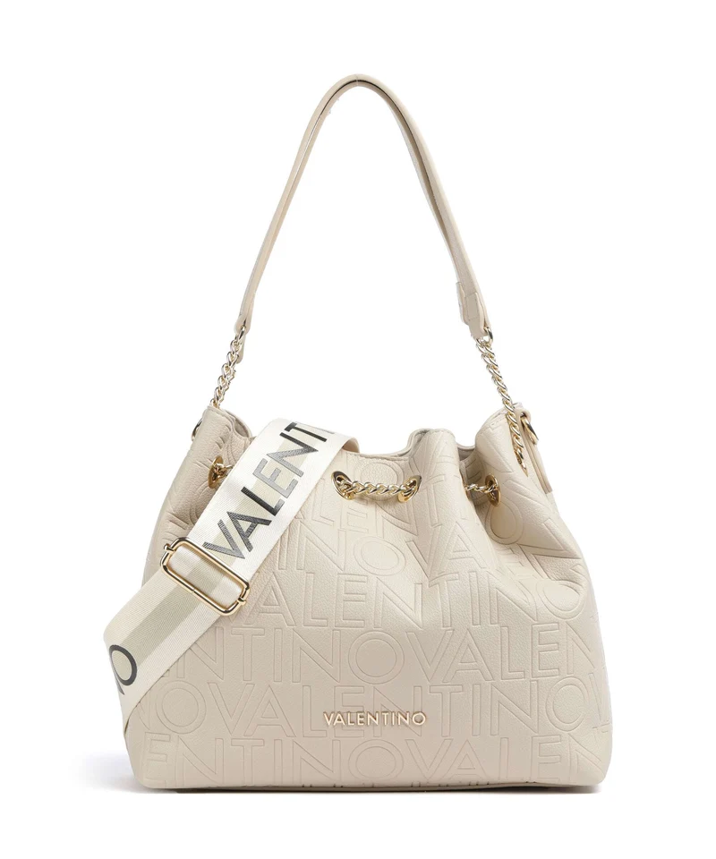 Valentino Bags Pansy Bucket bolso de mano ecru