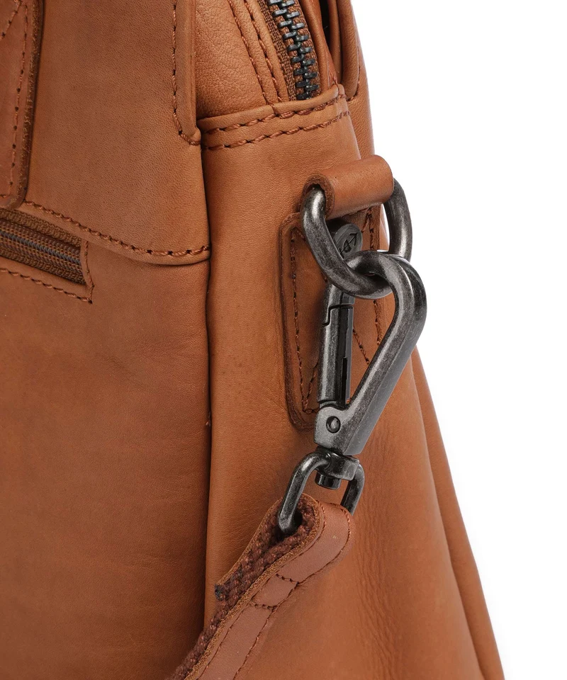 The Chesterfield Brand Wax Pull Up Cow Porlezza Bolso de hombro cognac