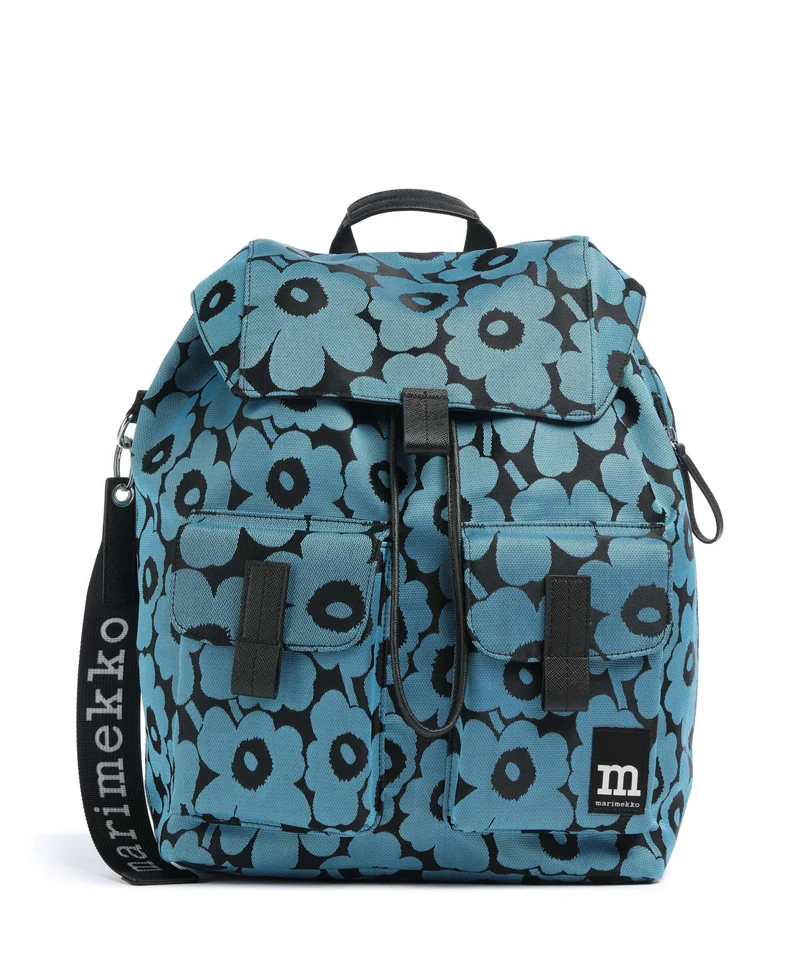Marimekko Everything Unikko L Mochila blue/black