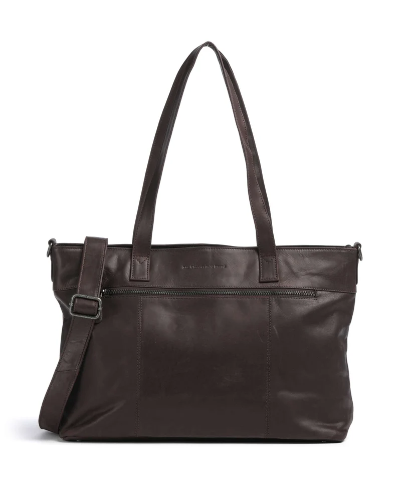 The Chesterfield Brand Wax Pull Up Cow Osira Bolsa shopping brown