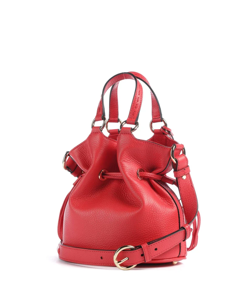 Lancel Premier Flirt S Bucket bolso de mano kiss red