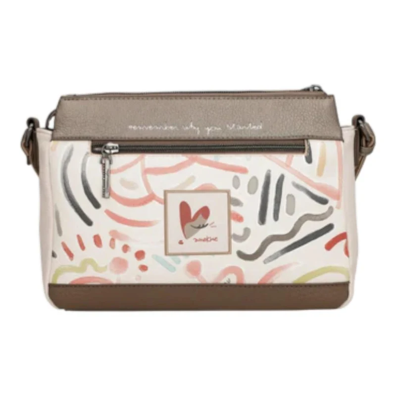 H1: Anekke Bolso Bandolera de Paseo con 3 Compartimentos - Colección Olympia