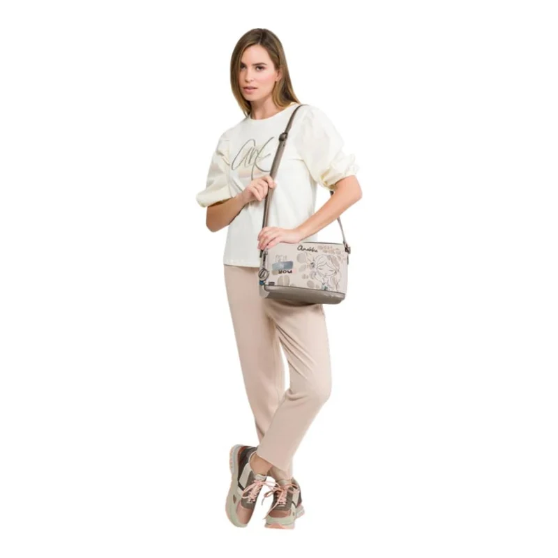 H1: Anekke Bolso Bandolera de Paseo con 3 Compartimentos - Colección Olympia