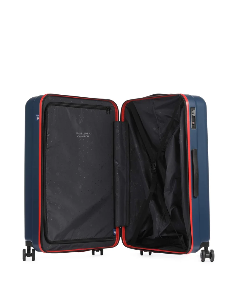 Travelite NFL Maleta con 4 ruedas new england patriots