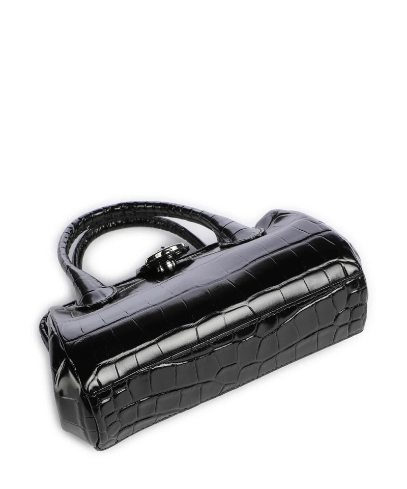 Vivienne Westwood Pamela Embossed Croc Small Bandolera black