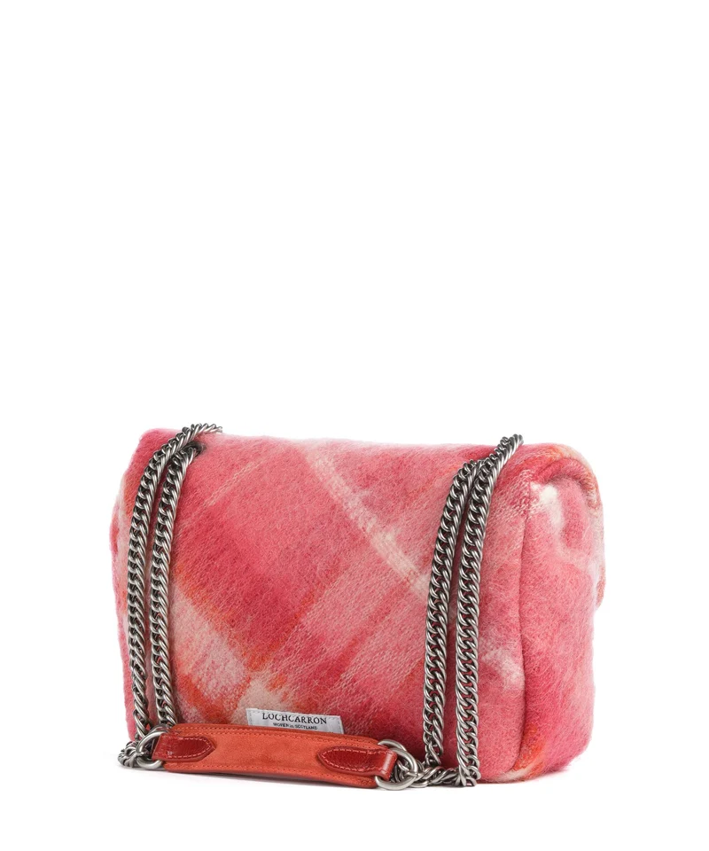 Vivienne Westwood Anita Tartan Mohair M Bolso de hombro fraser pink
