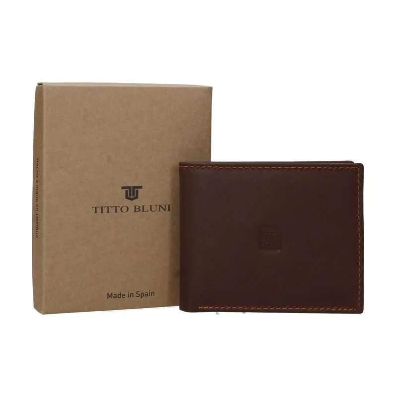 Cartera Casual Piel Titto Bluni