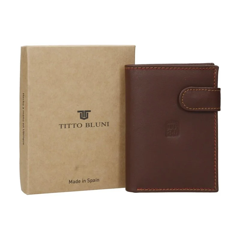 Cartera Casual De Piel Para Hombre Titto Bluni