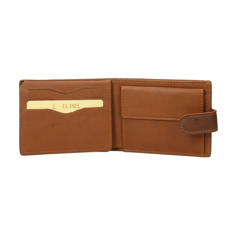 Cartera de Piel J.L. Piel Cerdeña Cuero con Doble Billetera