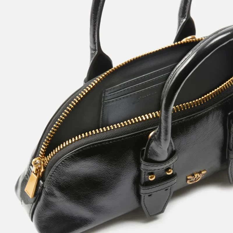 Bolso Pinko de mano pequeño Escape Bag Baguette de piel efecto charol 105334 A2YW Z99Q
