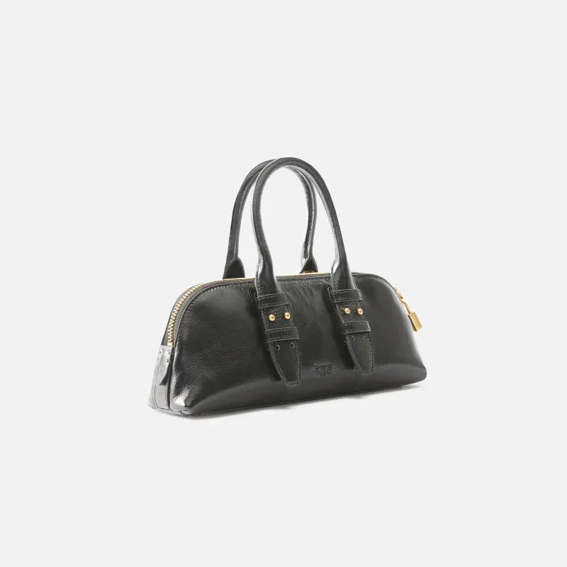 Bolso Pinko de mano pequeño Escape Bag Baguette de piel efecto charol 105334 A2YW Z99Q