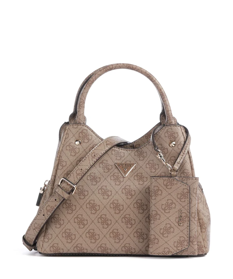 Guess Lorella Girlfriend Logo Small Bolso de mano latte logo