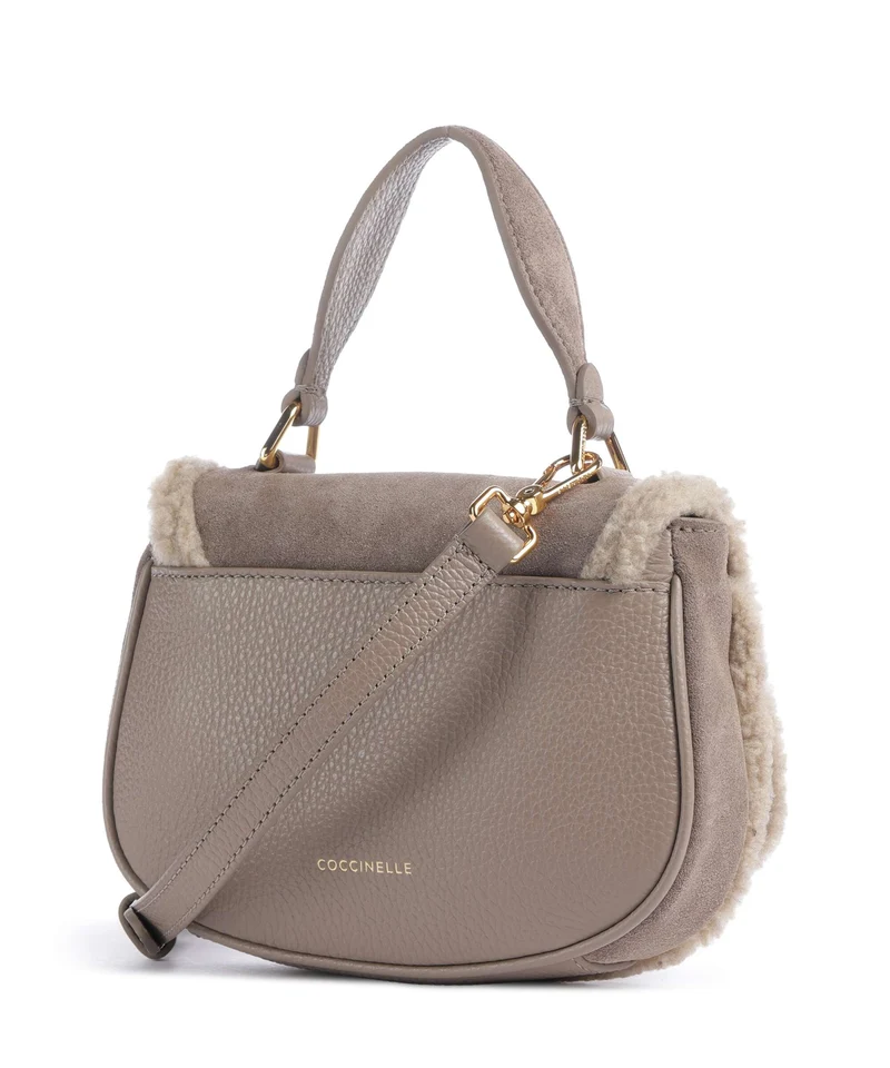 Coccinelle Mavery Suede Eco Bandolera warm taupe