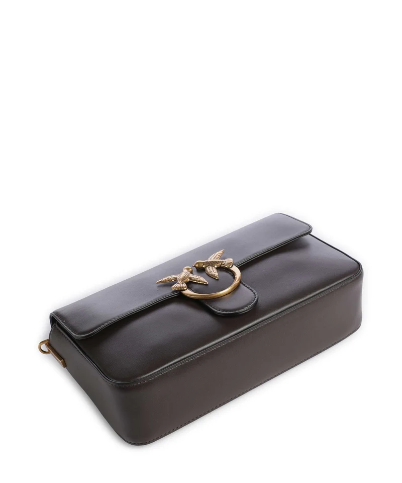 Pinko Love One Classic Slouchy Bandolera marrone marasca/antique gold