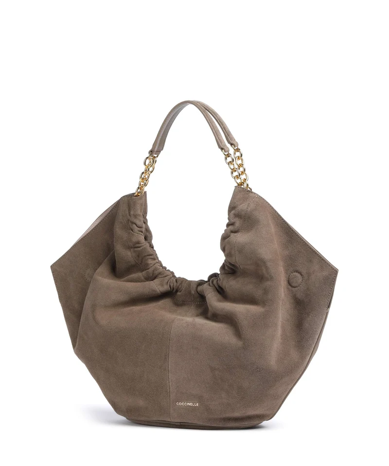 Coccinelle Smash Suede Bolso de hobo warm taupe