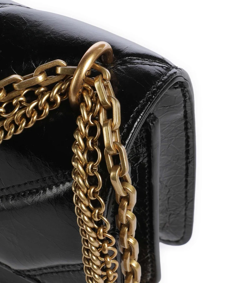Pinko Love One Mini Bolso de hombro nero/antique gold