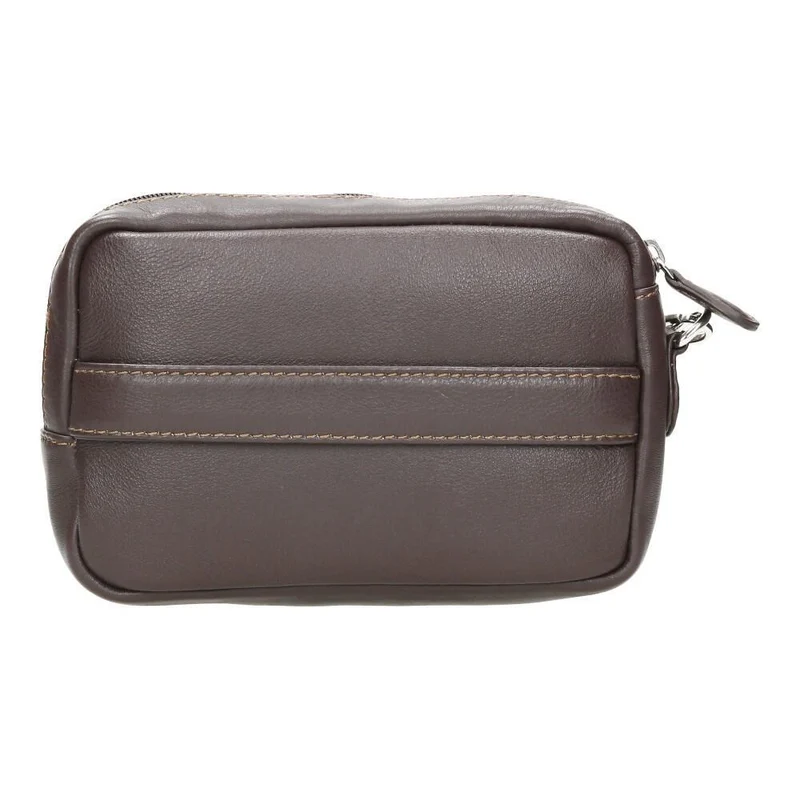 Bolso de Mano Hombre J.L Piel Clasic Marrón de Piel