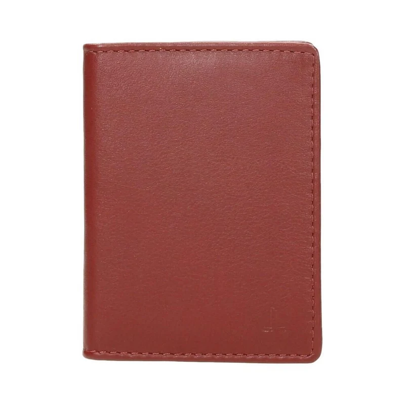 Tarjetero de Piel J.L Piel Rojo RFID