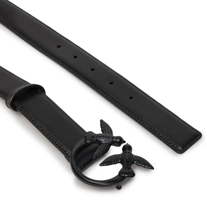 Cinturón Pinko con hebilla Love Birds en tono color negro 100125 A1K2 Z99B