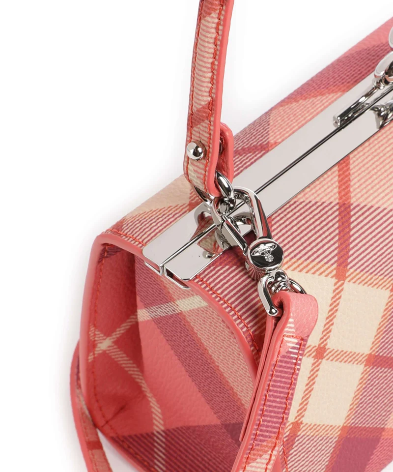 Vivienne Westwood Doll Frame Buccia D'Arancia XL Bolso de mano fraser pink