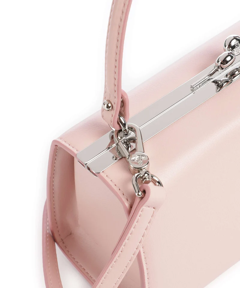 Vivienne Westwood Doll Frame Smooth XL Bolso de mano pastel pink