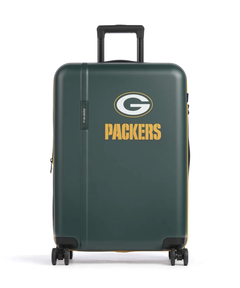 Travelite NFL Maleta con 4 ruedas green bay packers