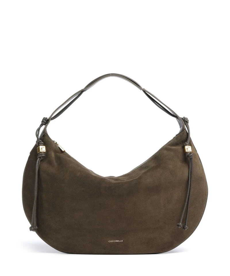 Coccinelle Thess Suede Bolso de hobo fango