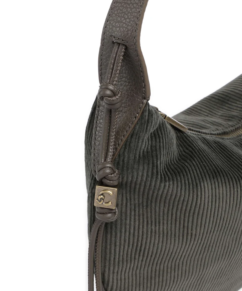 Coccinelle Thess Corduroy Bolso de hobo fango
