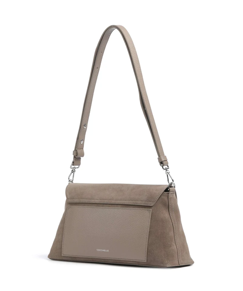Coccinelle Nikla Suede Bolso de hombro warm taupe