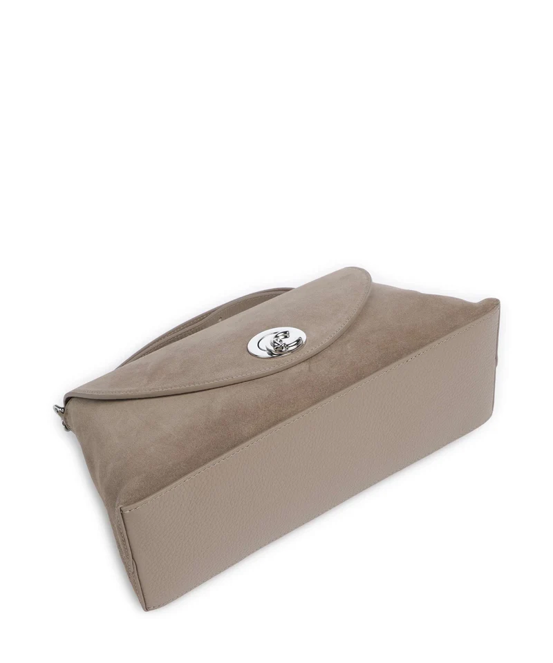 Coccinelle Nikla Suede Bolso de hombro warm taupe
