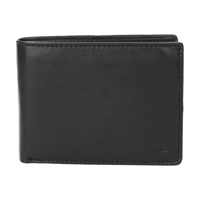 Cartera de Piel Hombre J.L Piel Clasic Negra 14 Tarjetas RFID
