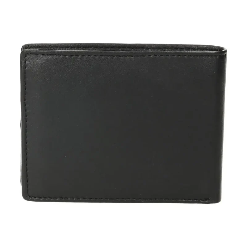 Cartera de Piel Hombre J.L Piel Clasic Negra 14 Tarjetas RFID