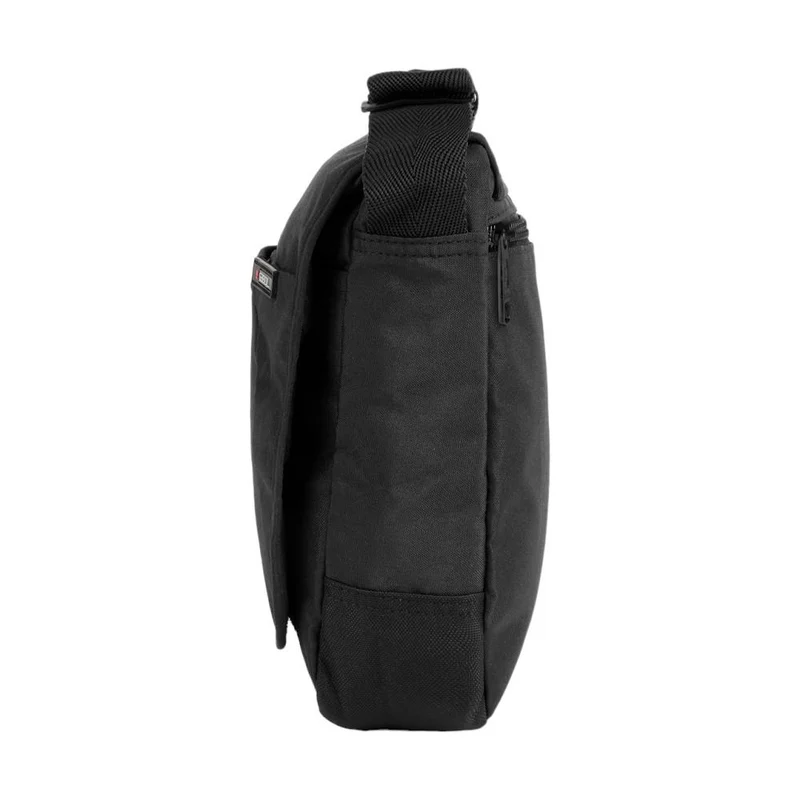 Bandolera Hombre Gabol Crony Eco Negra con Solapa