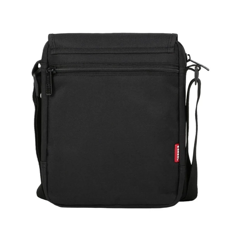 Bandolera Hombre Gabol Crony Eco Negra con Solapa