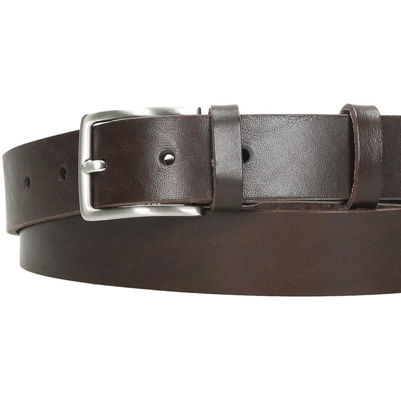 Cinturón de Piel GS Urban Marrón Fabricado en España con Doble Trabilla