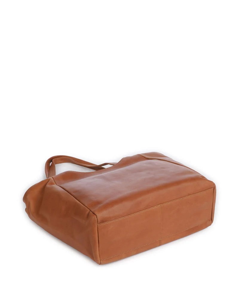 The Chesterfield Brand Wax Pull Up Cow Mireya Bolsa shopping cognac